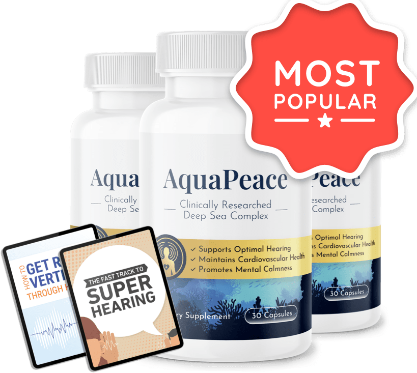 AquaPeace addresses the root causes of hearing loss and inflammation